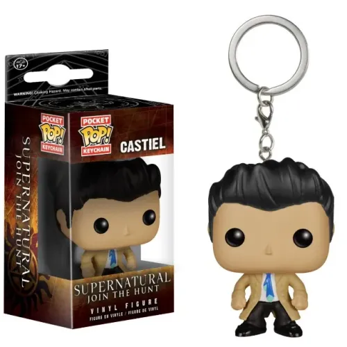 Chaveiro Funko SuperNatural Castiel Sem Asas