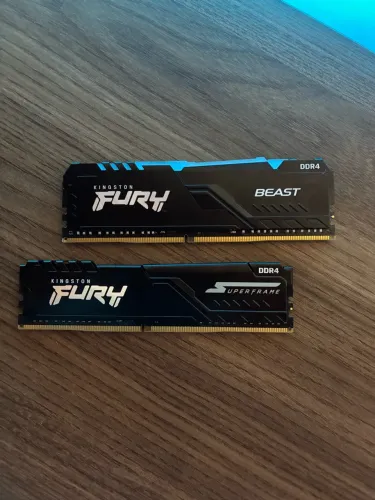 Memória Ram DDR4 16Gb Kingston Fury HyperX (2x8Gb) 3200Mhz e 3000Mhz