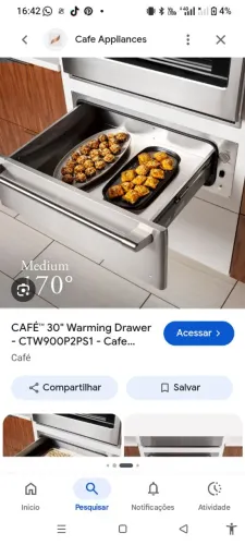 Gaveta esquenta comida