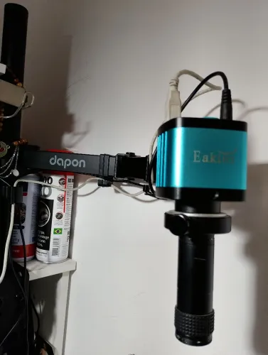 Microscópio digital 48mp e 4k hdmi 