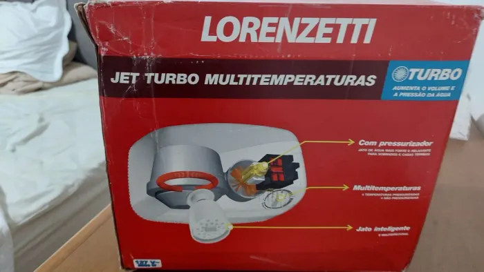 Chuveiro Lorenzeti Jet Turbo com Pressurizador 127v