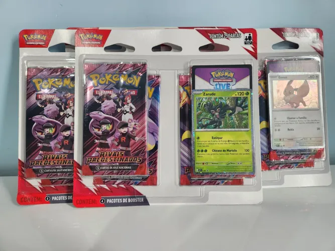 4 Unidades Blister Quadruplo Pokémon Rivais Predestinados 