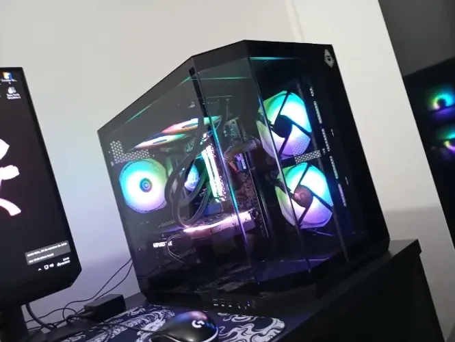 Gabinete Gamer Mancer CV700L, Mid Tower + Water Cooler TGT Spartel V2, Rainbow, 240mm