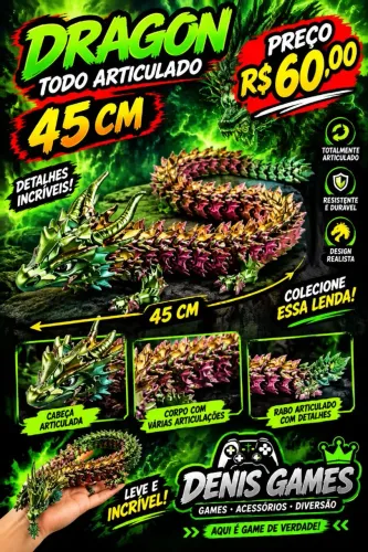 Dragon arteculado 45 cm
