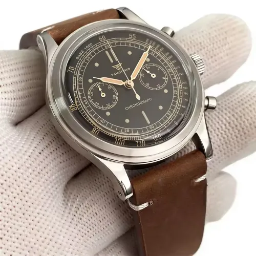 Relógio Masculino Tandorio Chronograph Cronógrafo Vintage