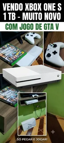 Xbox one s 1t e jogo GTA V