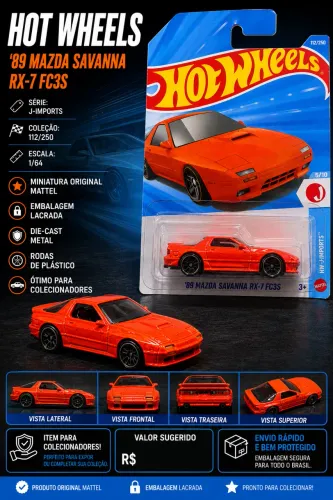 Hot Wheels '89 Mazda Savanna RX-7 FC3S JDM Lacrado
