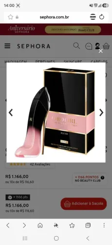 perfume good girl blush elixir Carolina Herrera 80ml eau de parfum