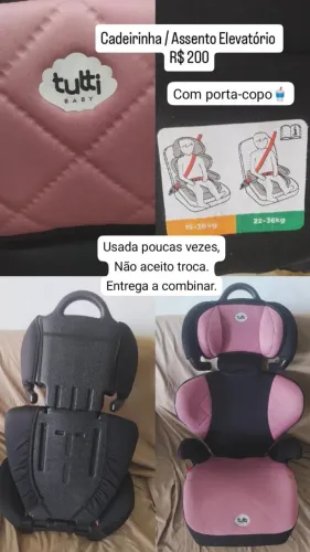 Cadeirinha/Assento Tutti Baby