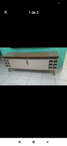 Vendo rack com adega para TV de até 60 polegadas .