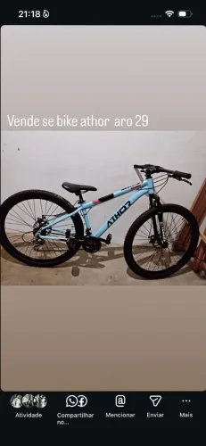 Bike athor novíssima, ideal para tudo, passeio, dia-a--dia, etc...