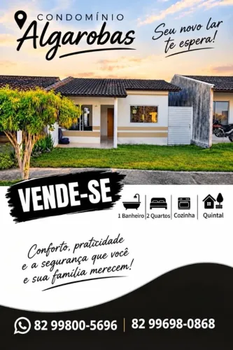 Casa a venda em Arapiraca no residencial Algarobas