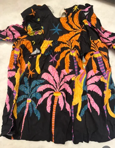 Vestido infantil estampado - marca Peticolé - TAM 2