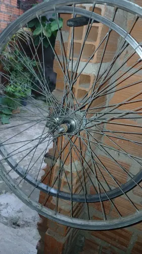 Vendo par de rodas aro 26 semi nova/valor R$100