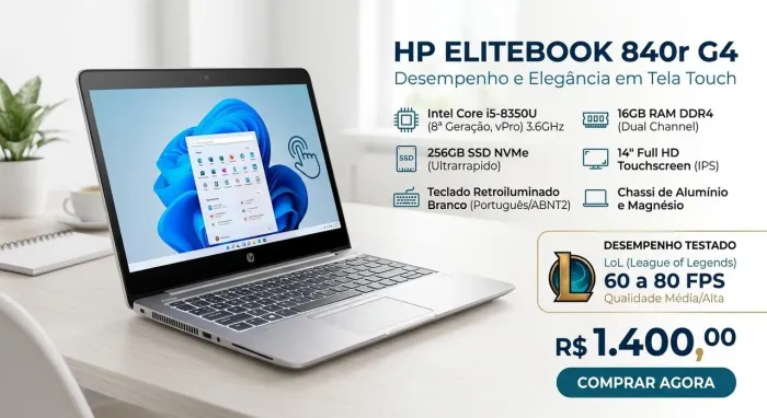 HP Intel® Core? i5 (8.ª Geração) vPro? 16gb ddr4<br>?Memória RAM: 16 GB DDR4