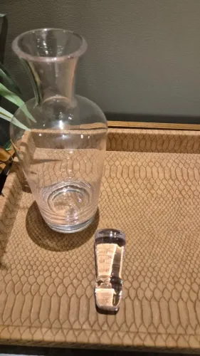 Decanter de Vidro para Whisky, Licor ou Destilados com Tampa de vidro