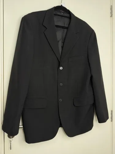 Blazer Unissex reto alfaiataria preto TAM G