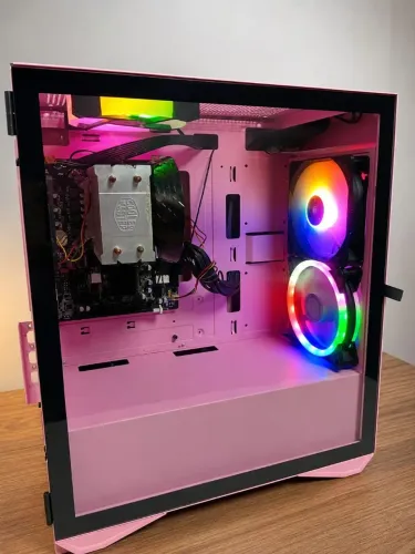 Gabinete Gamer Rosa Aigo Mid-Tower