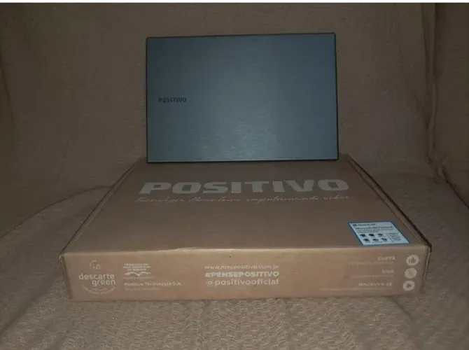 Notebook Vision C14 semi novo com caixa e carregador 128GB SSD 8GB RAM tela 14.1" cinza