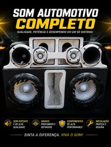 Som automotivo - alta qualidade