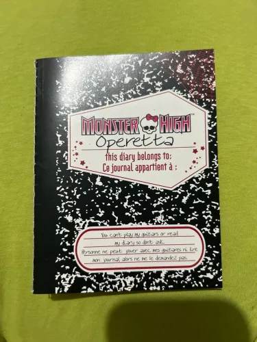 monster high diário operetta