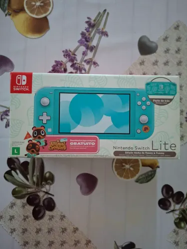 Nintendo switch edição animal crossing azul