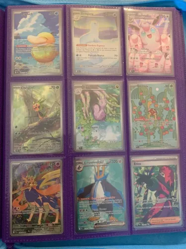 Lote com 318 de Cartas Pokémon 