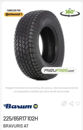 Continental bravuris 225/65 r 17