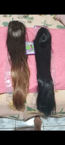 Rabo de cabelo liso, novo 70cm