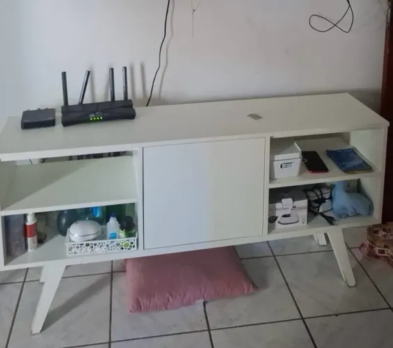 Rack em MDF Branco