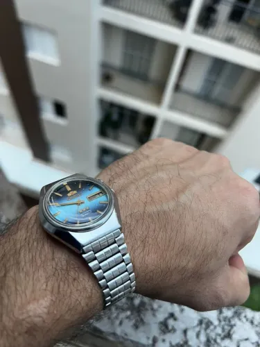 Relógio Vintage Orient BLUE GRADIAL