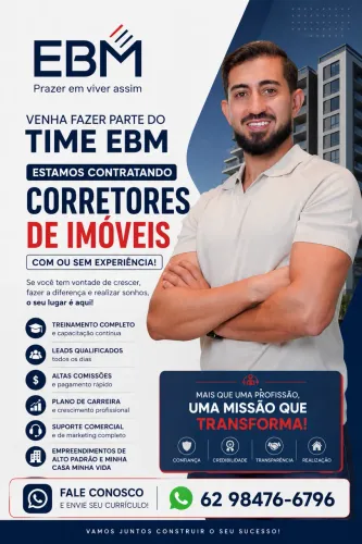 ? VAGA: CORRETOR(A) DE IMÓVEIS | EBM CONSTRUTORA