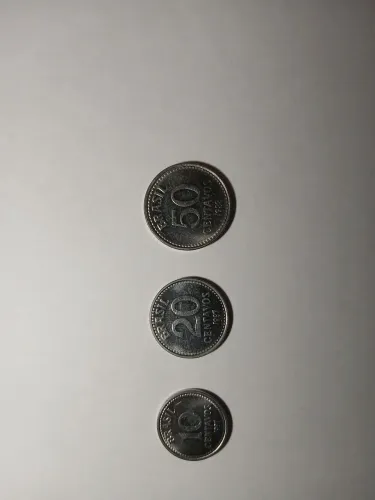 Conjunto 3 moedas Centavos (1987-1988)