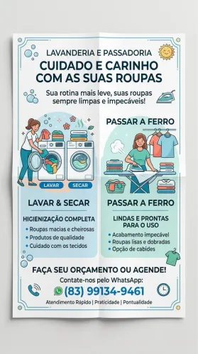 Lavar e passar roupa 