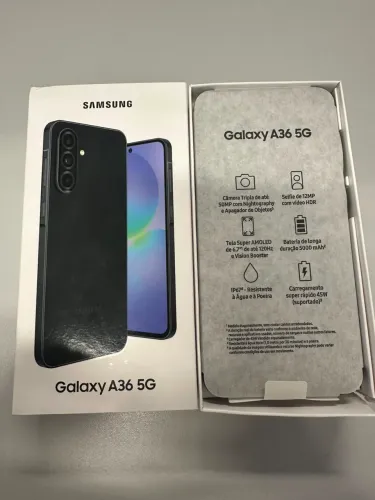 Aparelho A36, 256gb de memória, produto sem uso