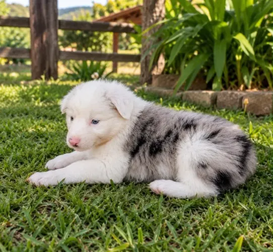 Linda fêmea border collie