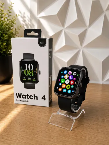 SMARTWATCH WATCH 4 BLACK ORIGINAL GPS INTEGRADO - TELA GIGANTE 1.93" E CHAMADAS NO PULSO.