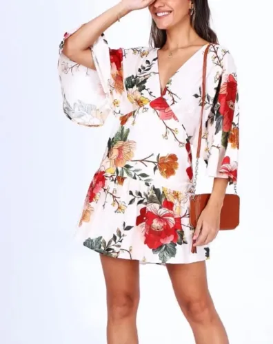 Vestido estampado curto farm G