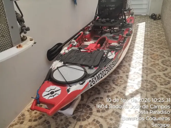 Vendo caiaque Iron da milha náutica já registrado e com para motor
