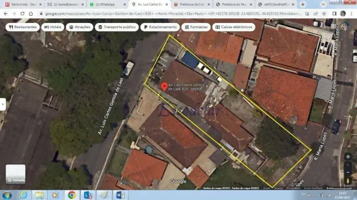 Terreno à venda, 903 m² por R$ 2.128.000,00 - Horto Florestal - São Paulo/SP