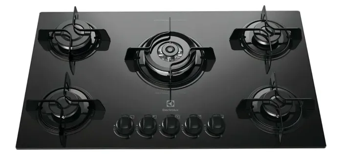 Cooktop 5 bocas Electrolux a gás com tripla chama KE5TP