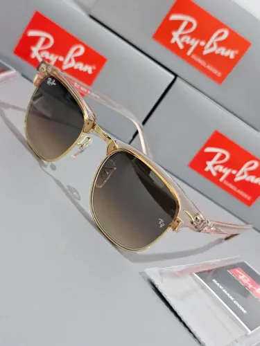 Óculos de sol Ray-Ban Clubmaster dourado