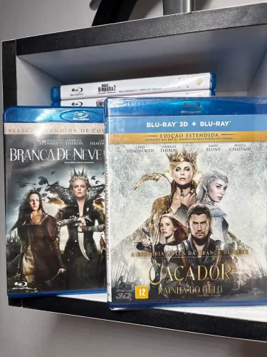 Bluray - Branca de Neve e o Caçador + O Caçador e a Rainha de Gelo 3D