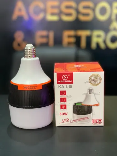 Lampada De Emergência Led De 30w Recarregável Bivolt