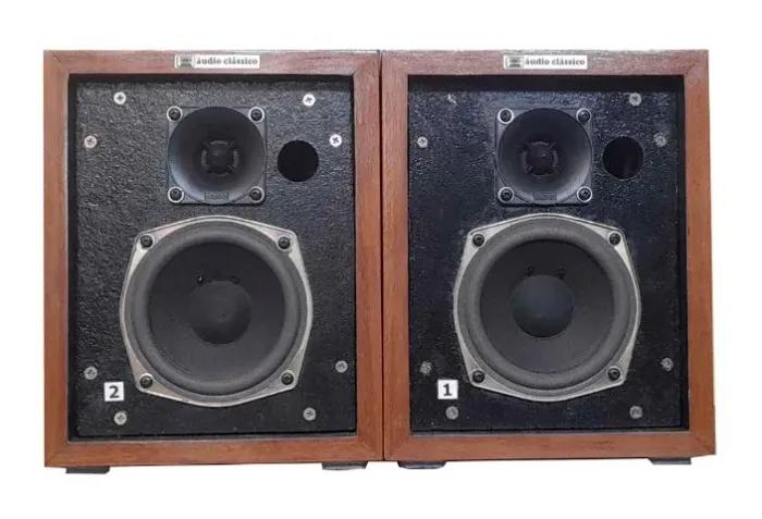 Caixa acústica bookshelf monitor estilo vintagepara sistema de som 2.1 ou para home theate