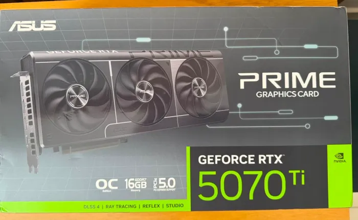 Placa de vídeo ASUS Prime GeForce RTX 5070 Ti OC Edition 16GB GDDR7