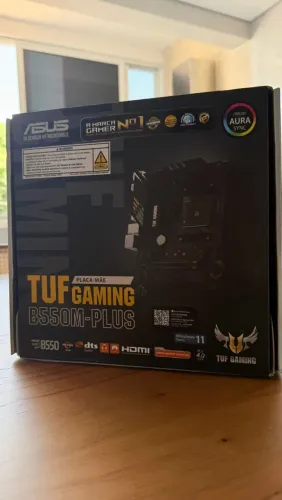 placa mae b550m-plus nova na caixa