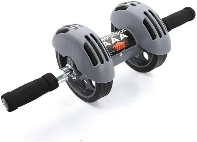 Roda dupla de abdominal WCT Fitness + 2 Elásticos para exercícios