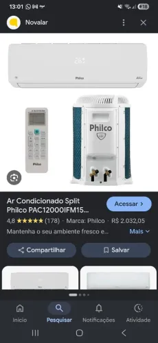 Ar condicionado 12 mil btus