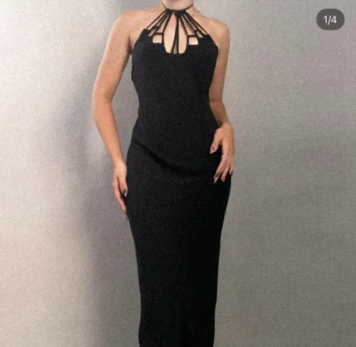 Vestido longo vintage